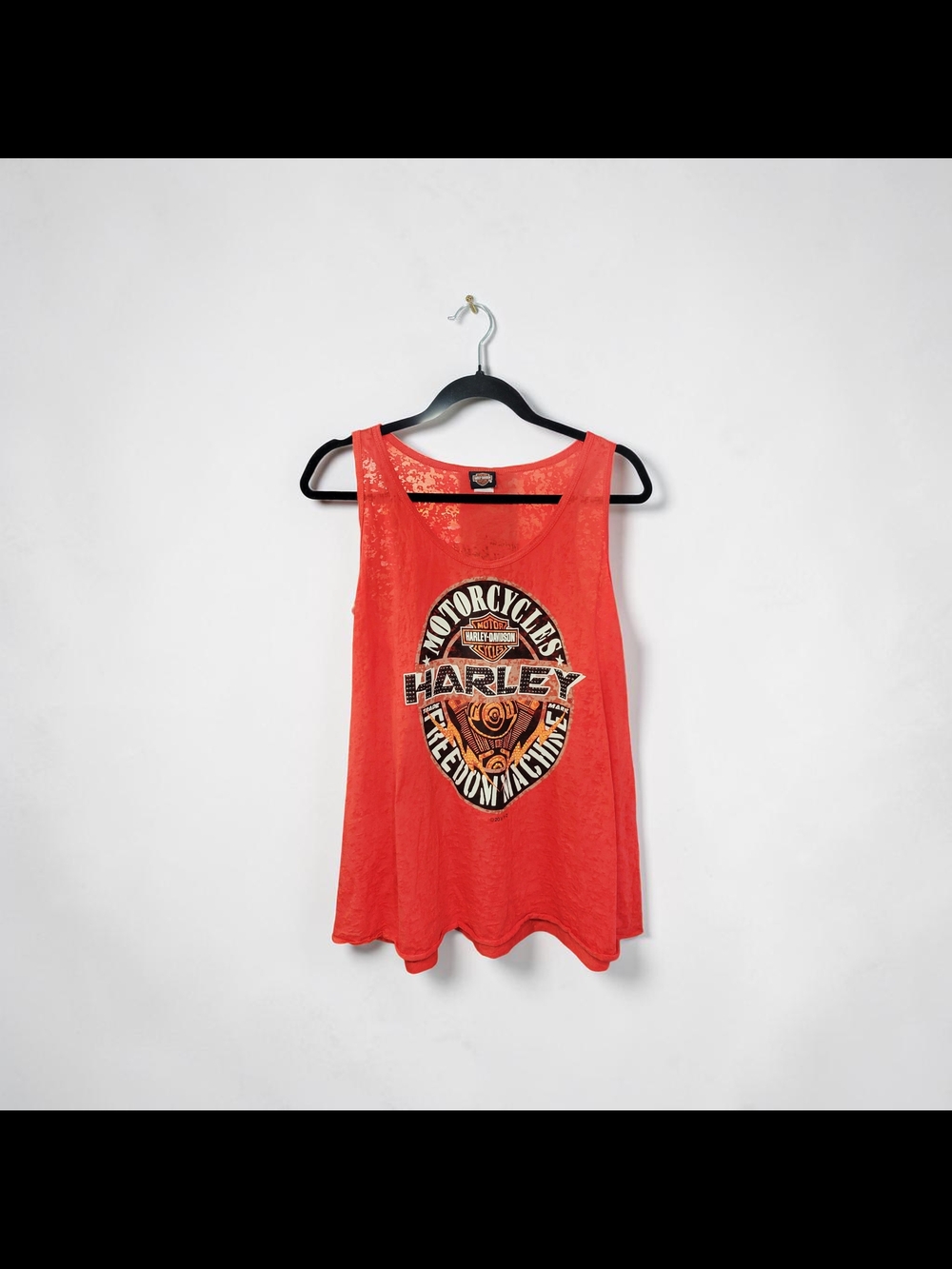 Harley-Davidson Women's Red Graphic Tank Top